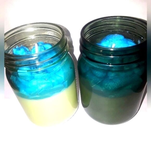 HAND Crafted Mermaid Lemonade dessert candles 13.5 - Picture 4 of 12